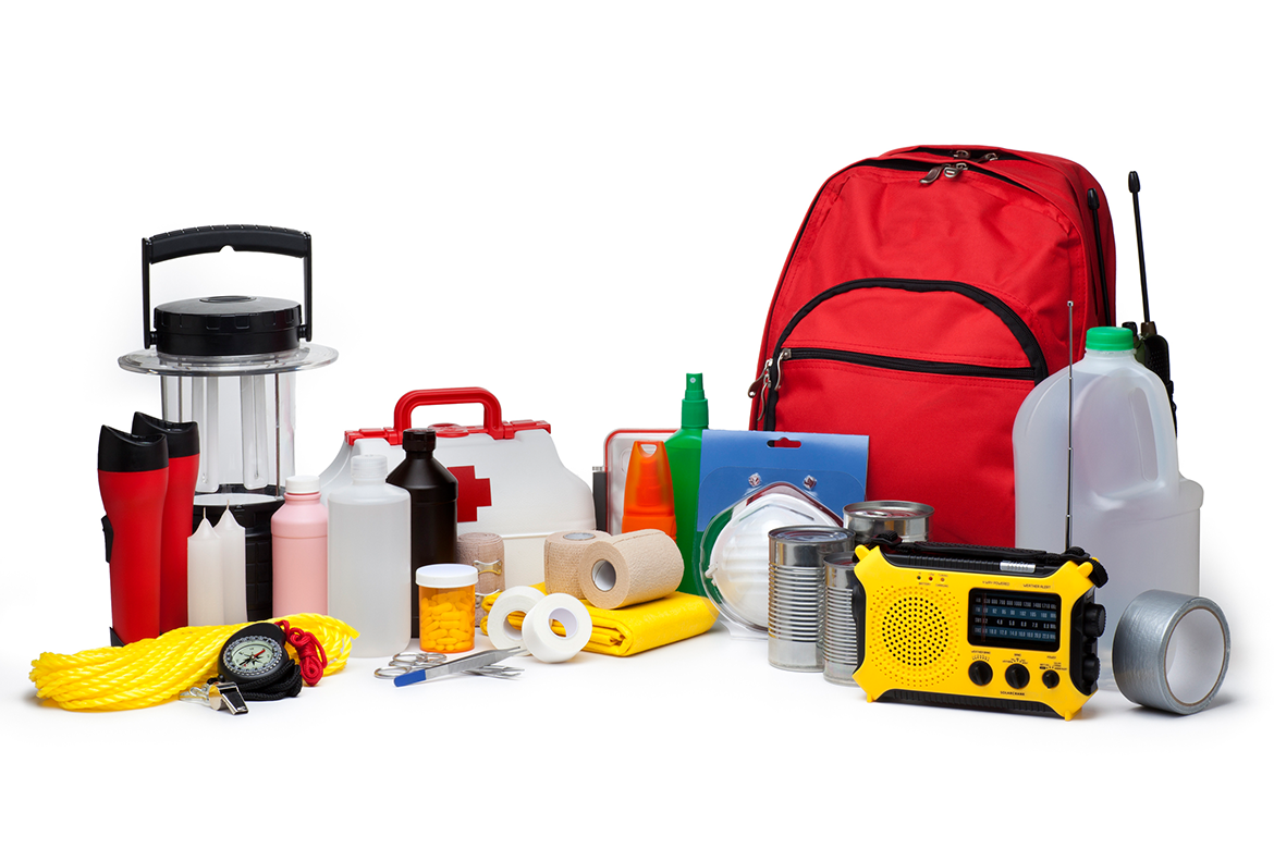 A hurricane emergency supply kit for preparation